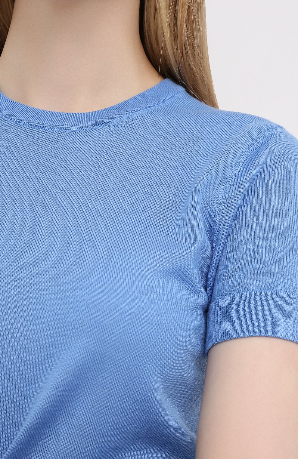 Кашемировый пуловер RALPH LAUREN голубого цвета по цене 79950 руб., арт. 290797771, фото 5 Кашемировый пуловер RALPH LAUREN, арт. 290797771, фото 5