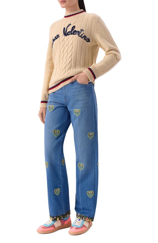 Комбинированные кеды Upvillage Valentino 8W2S0IL9/VUY Розовый  8W2S0IL9/VUY Фото 3