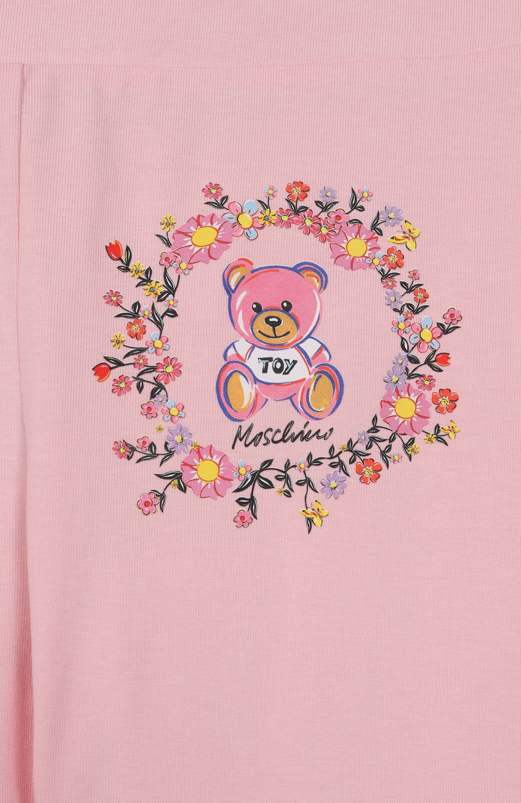 Хлопковые легинсы MOSCHINO, арт. HFP04X/LBA10/10-14, фото 3