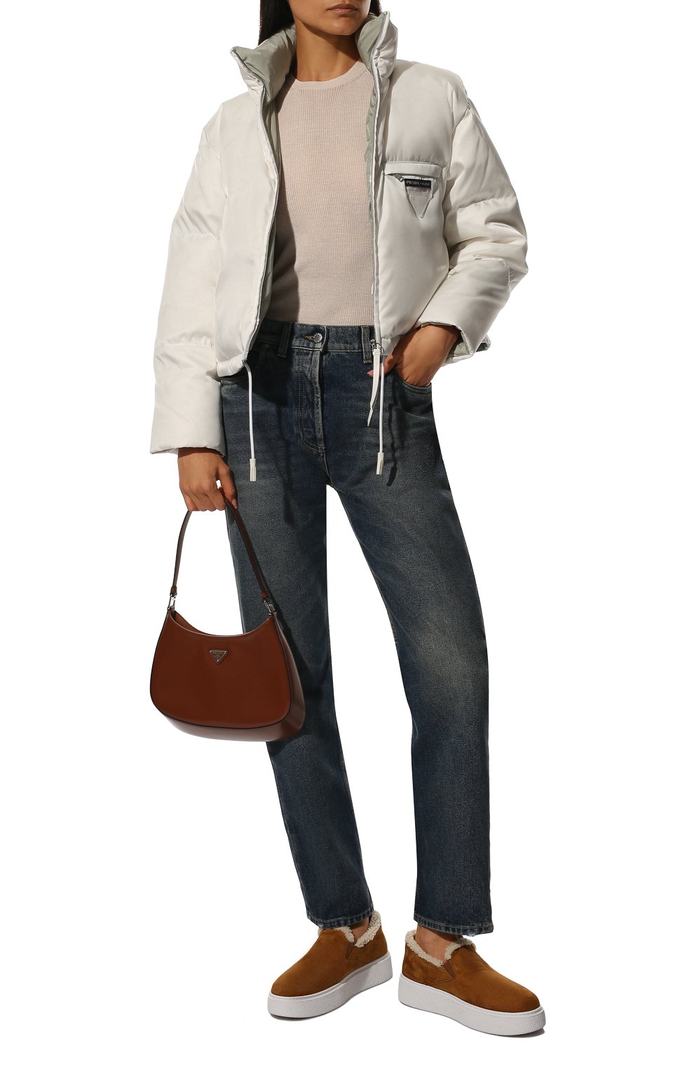 Замшевые слипоны PRADA, арт. 1S484M-FDW-F0046-ZF45, фото 2