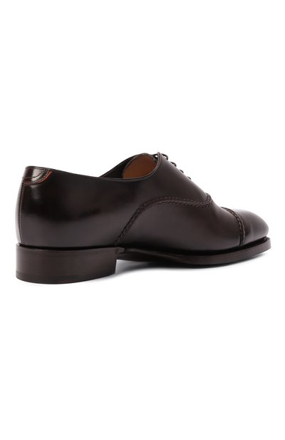 Кожаные оксфорды adrian SANTONI темно-коричневого цвета по цене 238000 руб., арт. MLAG19043DD3HF0Y, фото 5 Кожаные оксфорды adrian SANTONI, арт. MLAG19043DD3HF0Y, фото 5