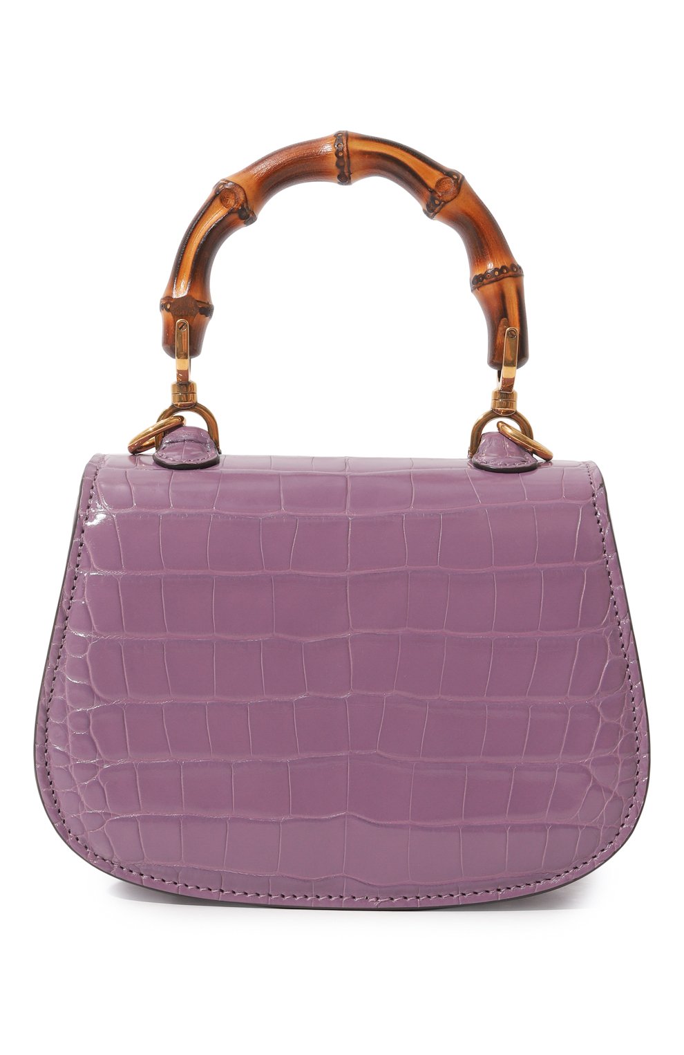 Сумка bamboo 1947 из кожи аллигатора GUCCI, арт. 686858 E1KIT, фото 6