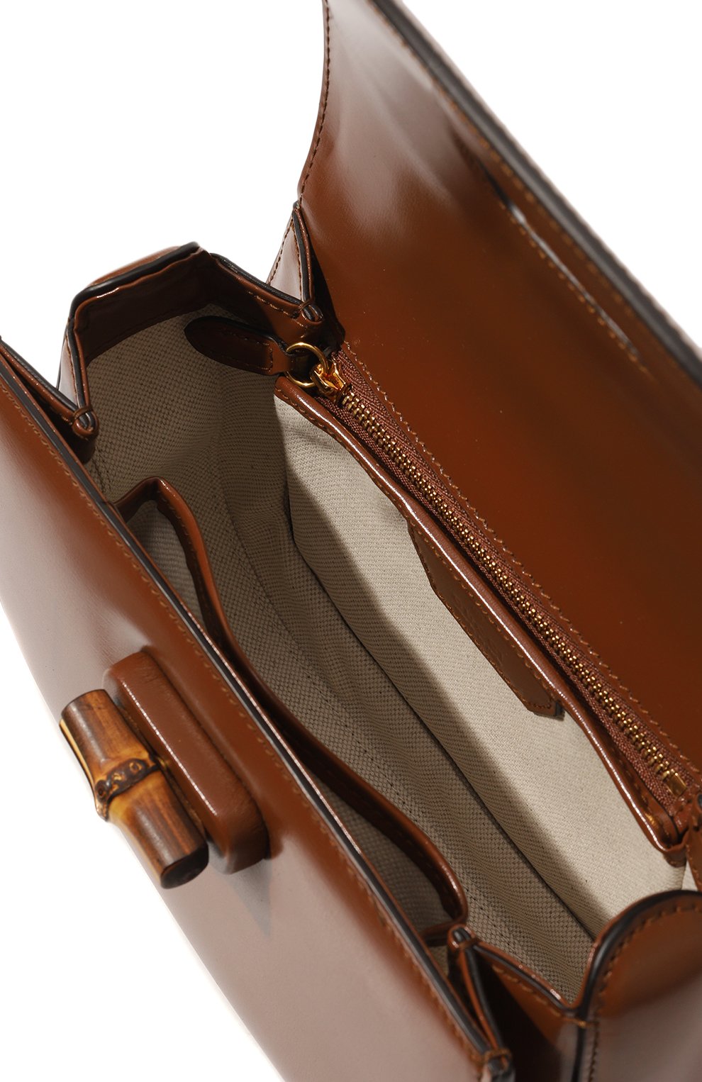 Сумка gucci bamboo 1947 small GUCCI коричневого цвета по цене 518400 руб., арт. 675797 10ODT, фото 5 Сумка gucci bamboo 1947 small GUCCI, арт. 675797 10ODT, фото 5