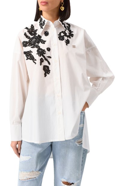 Хлопковая рубашка DOLCE & GABBANA, арт. F5P62T/GDB80, фото 3