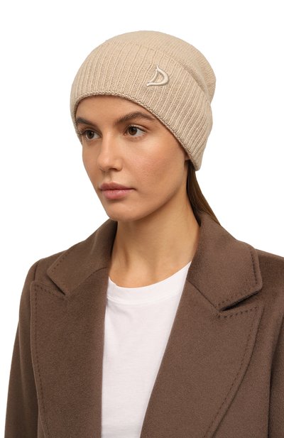 Кашемировая шапка DONDUP кремового цвета по цене 12950 руб., арт. WQ133/Y00480D XXX, фото 2 Кашемировая шапка DONDUP, арт. WQ133/Y00480D XXX, фото 2