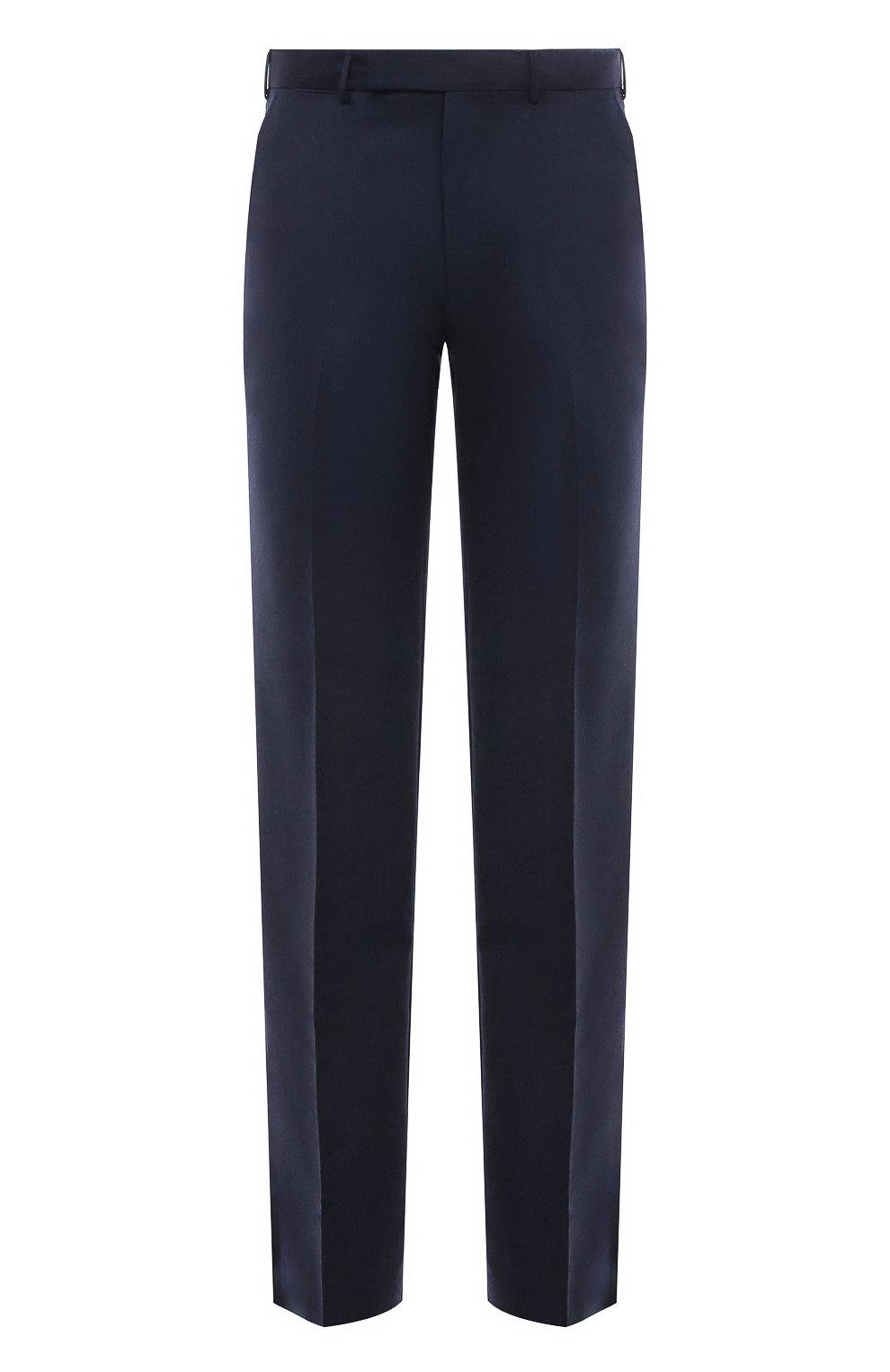 Шерстяные брюки ZEGNA темно-синего цвета по цене 87550 руб., арт. 611F21A6/75TB12, фото 1 Шерстяные брюки ZEGNA, арт. 611F21A6/75TB12, фото 1