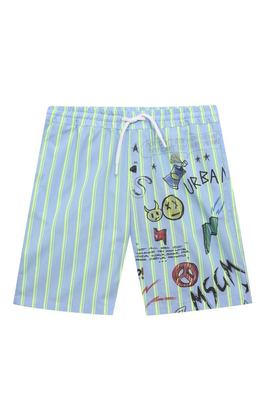 

Хлопковые шорты MSGM kids, Голубой