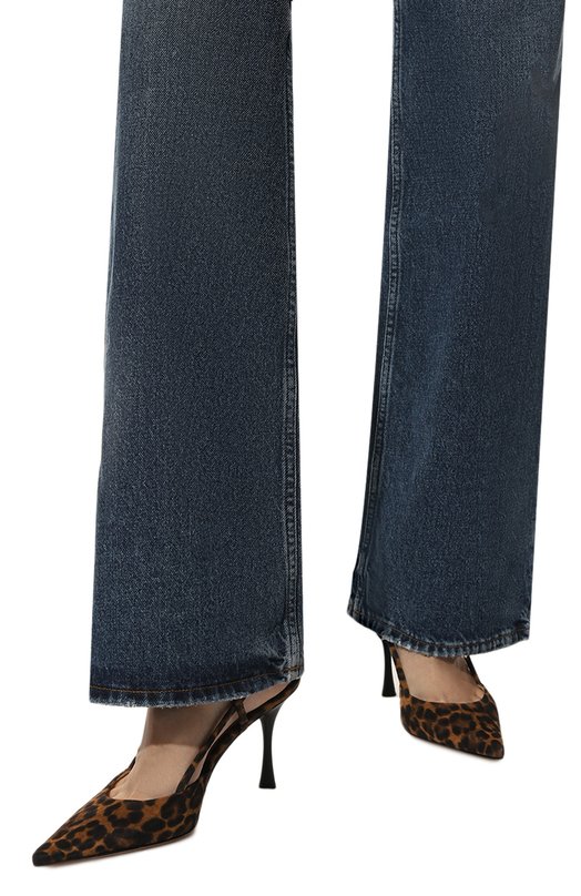 Замшевые туфли Ascent Gianvito Rossi G95335.85LAC.CMDALLP Леопардовый  G95335.85LAC.CMDALLP Фото 3