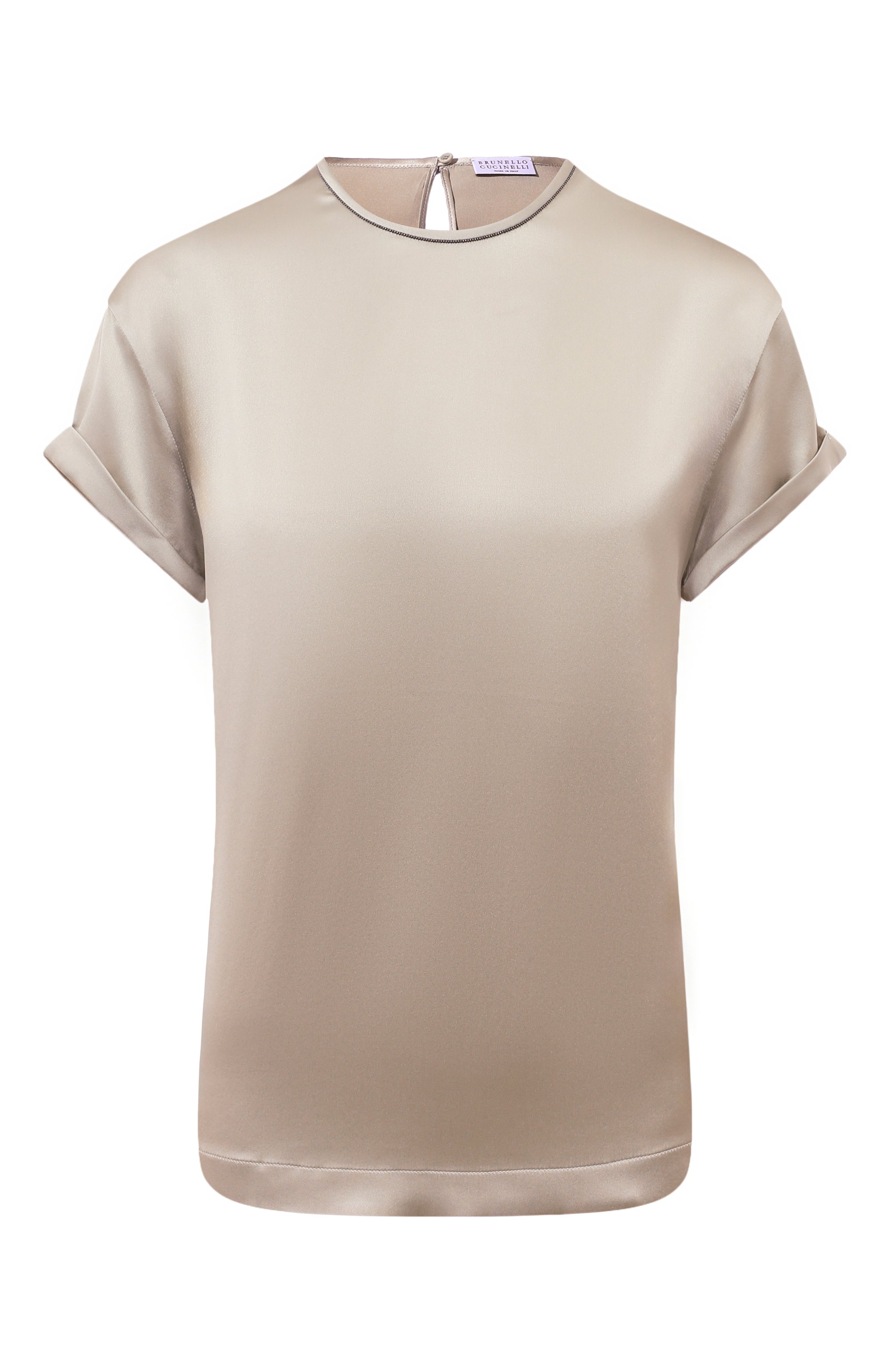 Шелковый топ BRUNELLO CUCINELLI, арт. M0C59B1008, фото 1