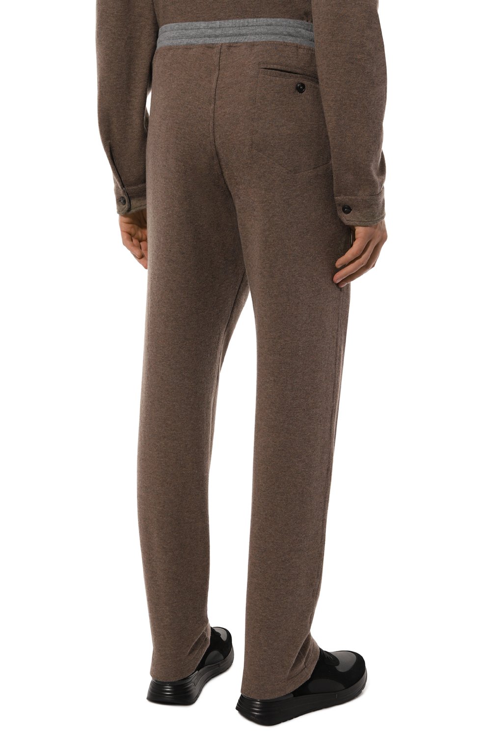 Брюки из хлопка и кашемира CAPOBIANCO коричневого цвета по цене 58800 руб., арт. 17M706.LB00./58, фото 4 Брюки из хлопка и кашемира CAPOBIANCO, арт. 17M706.LB00./58, фото 4