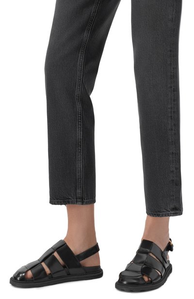 Кожаные сандалии MOSCHINO, арт. MA10073G10/MJ0, фото 2