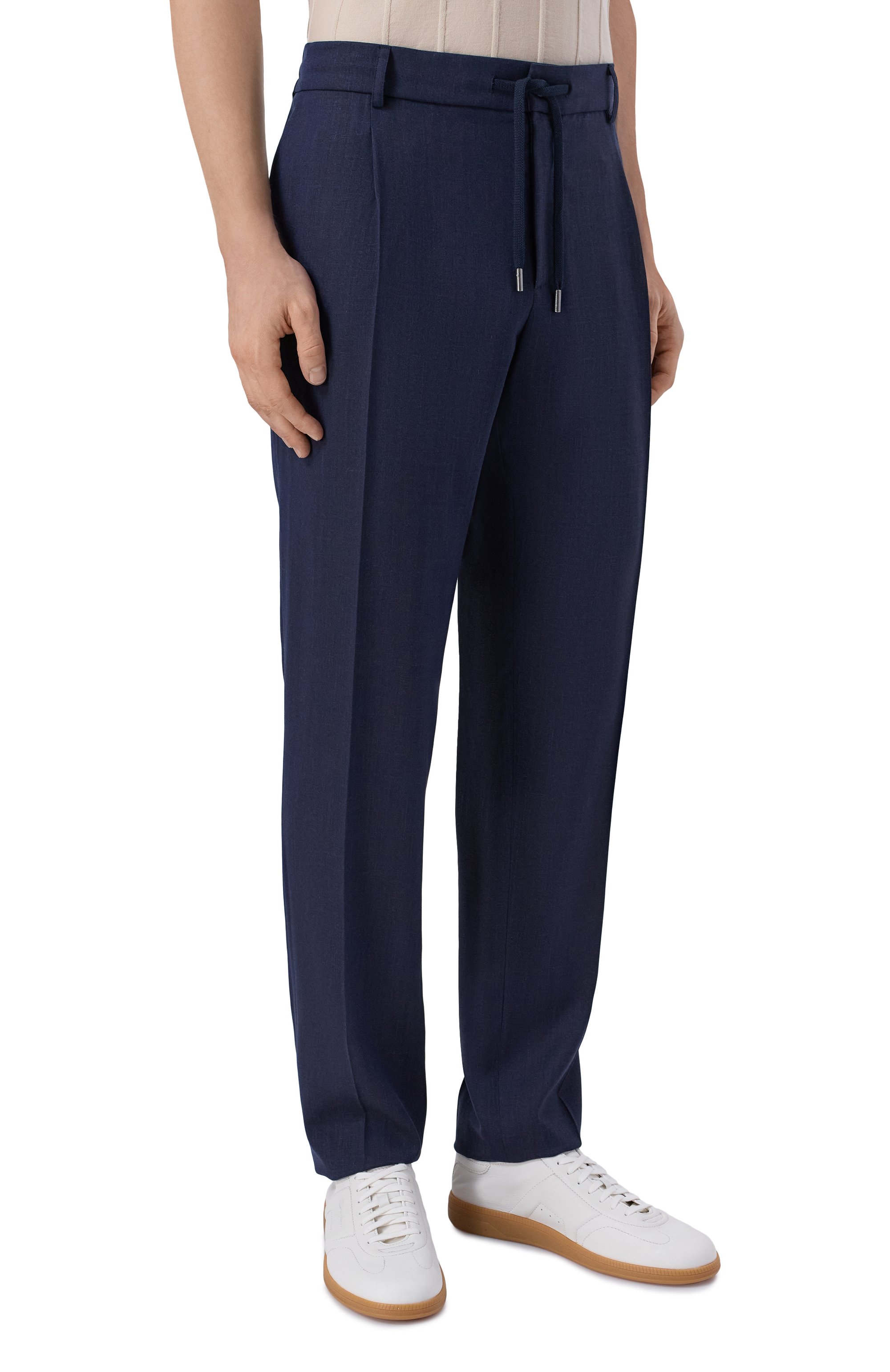 Брюки из шерсти и шелка CAPOBIANCO, арт. 20M807.LR00., фото 3