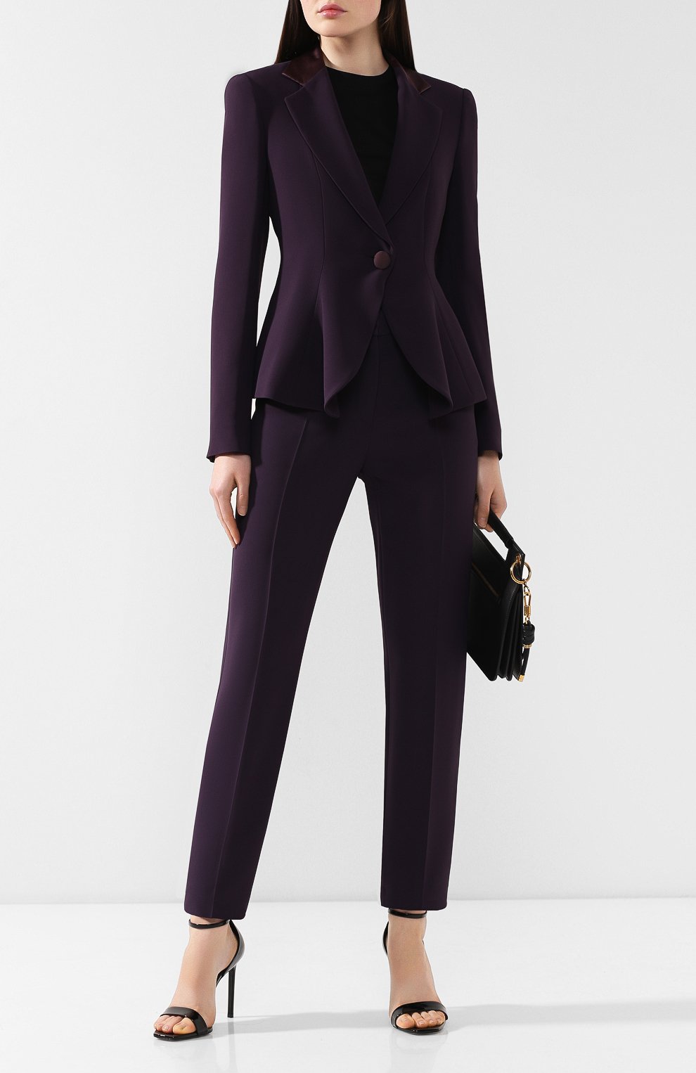 Жакет EMPORIO ARMANI темно-синего цвета по цене 78900 руб., арт. 4NG18T/42013, фото 2 Жакет EMPORIO ARMANI, арт. 4NG18T/42013, фото 2