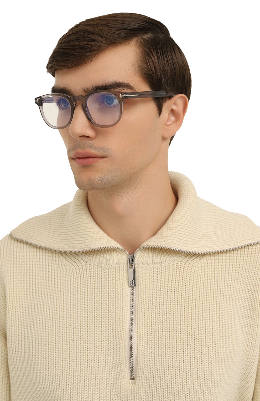 Оправа TOM FORD серого цвета по цене 46350 руб., арт. TF5629-B 020, фото 2 Оправа TOM FORD, арт. TF5629-B 020, фото 2