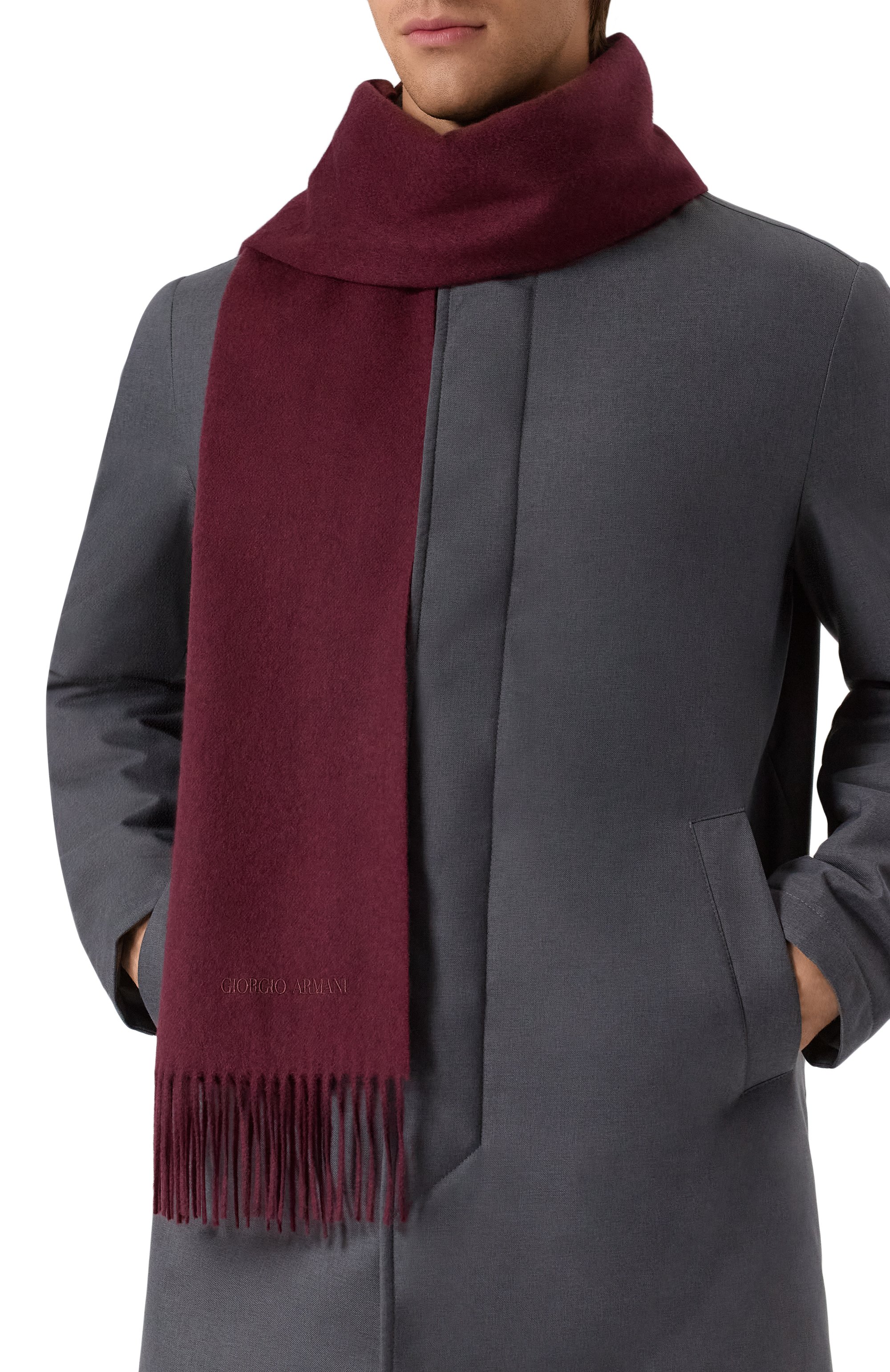 Кашемировый шарф GIORGIO ARMANI, арт. GM001840/AF18586, фото 2