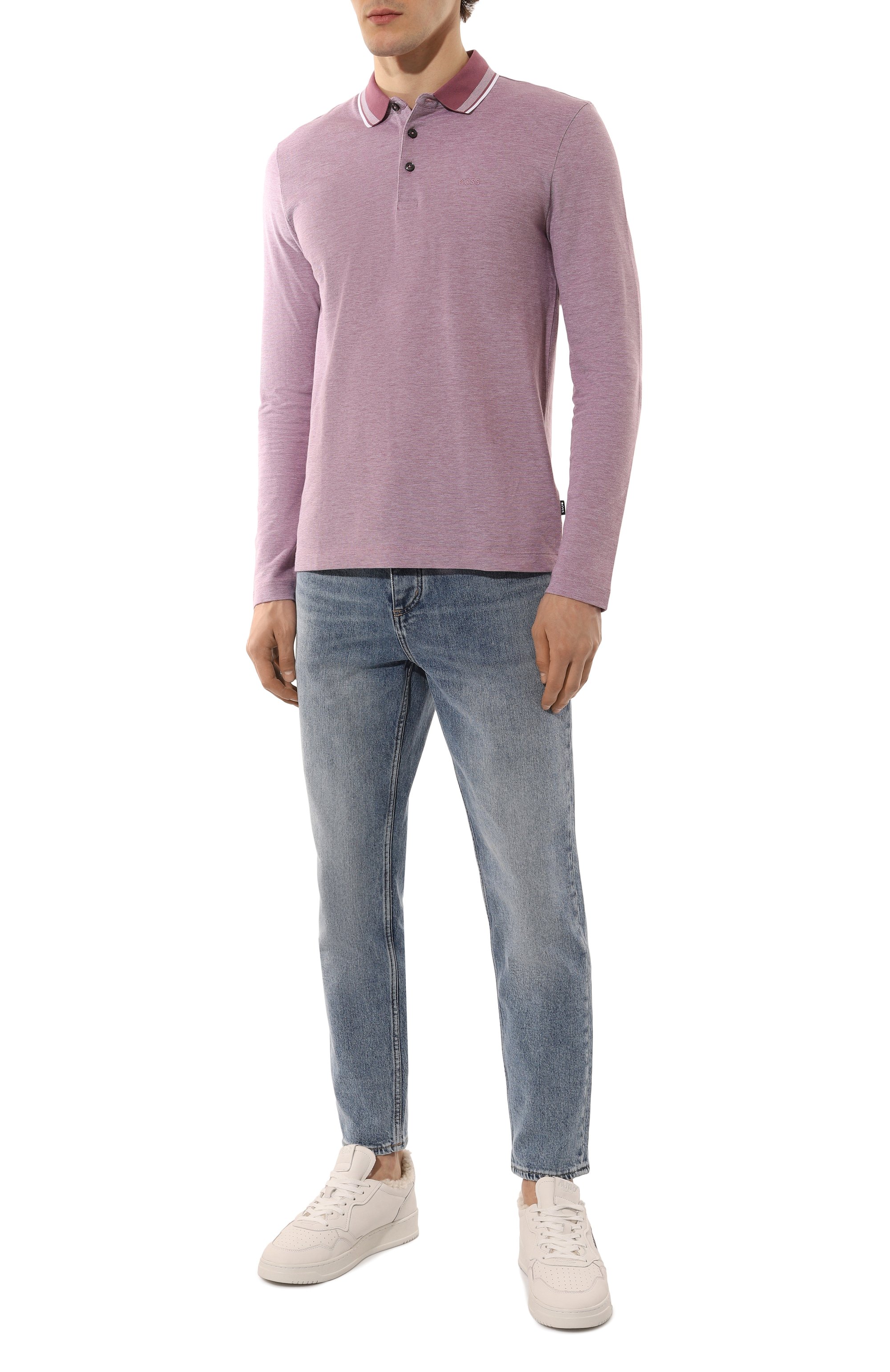 Хлопковое поло BOSS, арт. 50531352, фото 2