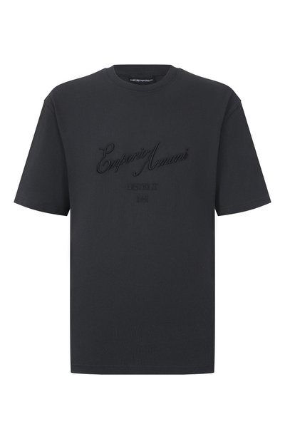 Мужская хлопковая футболка EMPORIO ARMANI, арт. EM006411/AF27350