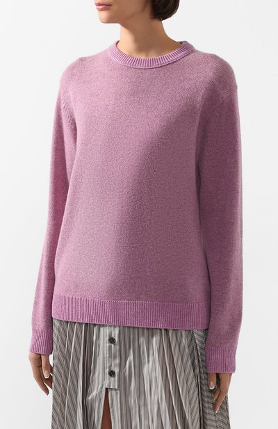 Кашемировый пуловер ACNE STUDIOS розового цвета по цене 38600 руб., арт. C60013/W, фото 3 Кашемировый пуловер ACNE STUDIOS, арт. C60013/W, фото 3