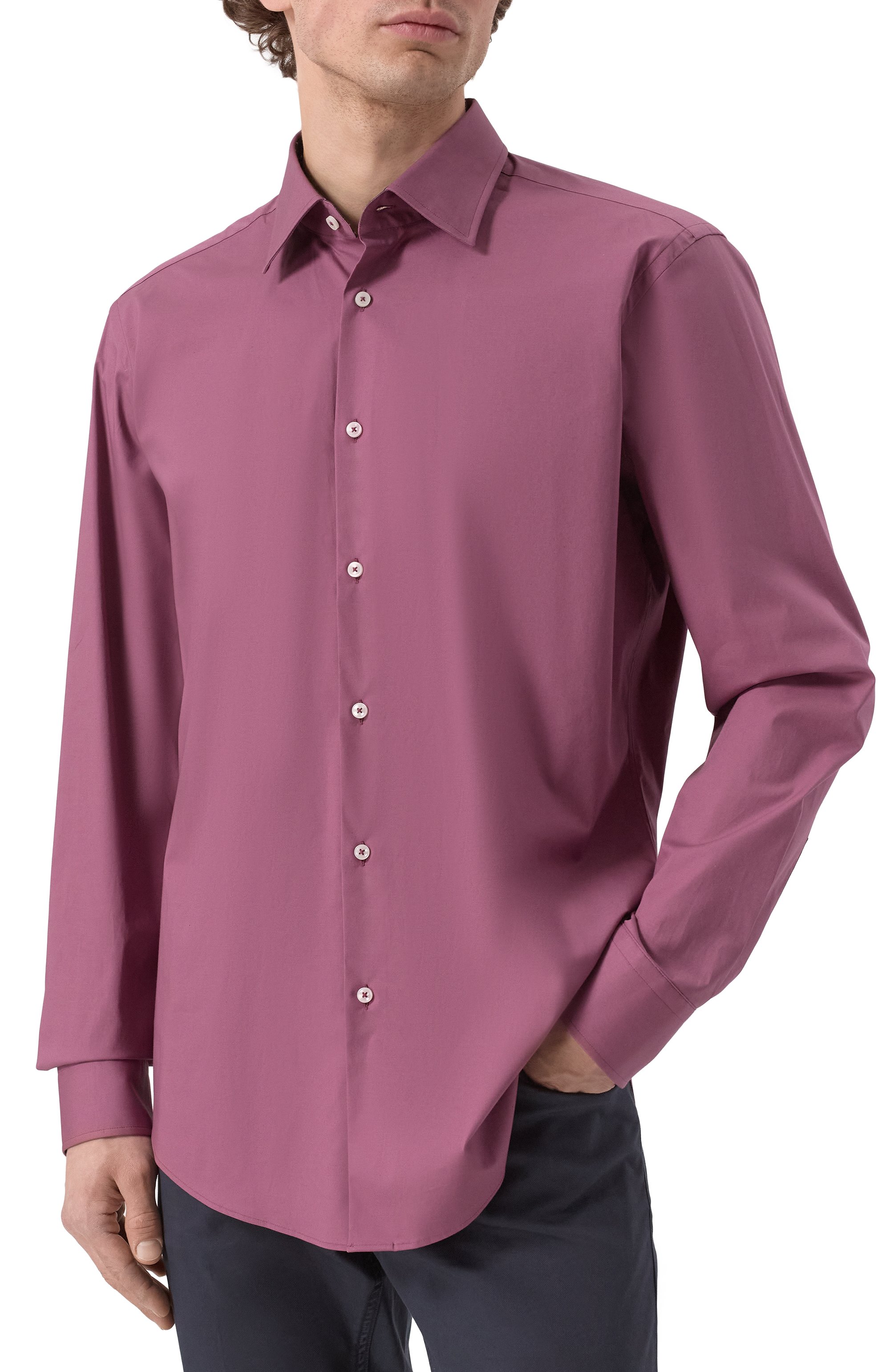 Хлопковая сорочка BOSS, арт. 50535721, фото 3