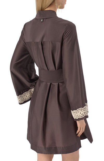 Платье из хлопка и шелка LORENA ANTONIAZZI, арт. R2579AB72A/4573R, фото 4