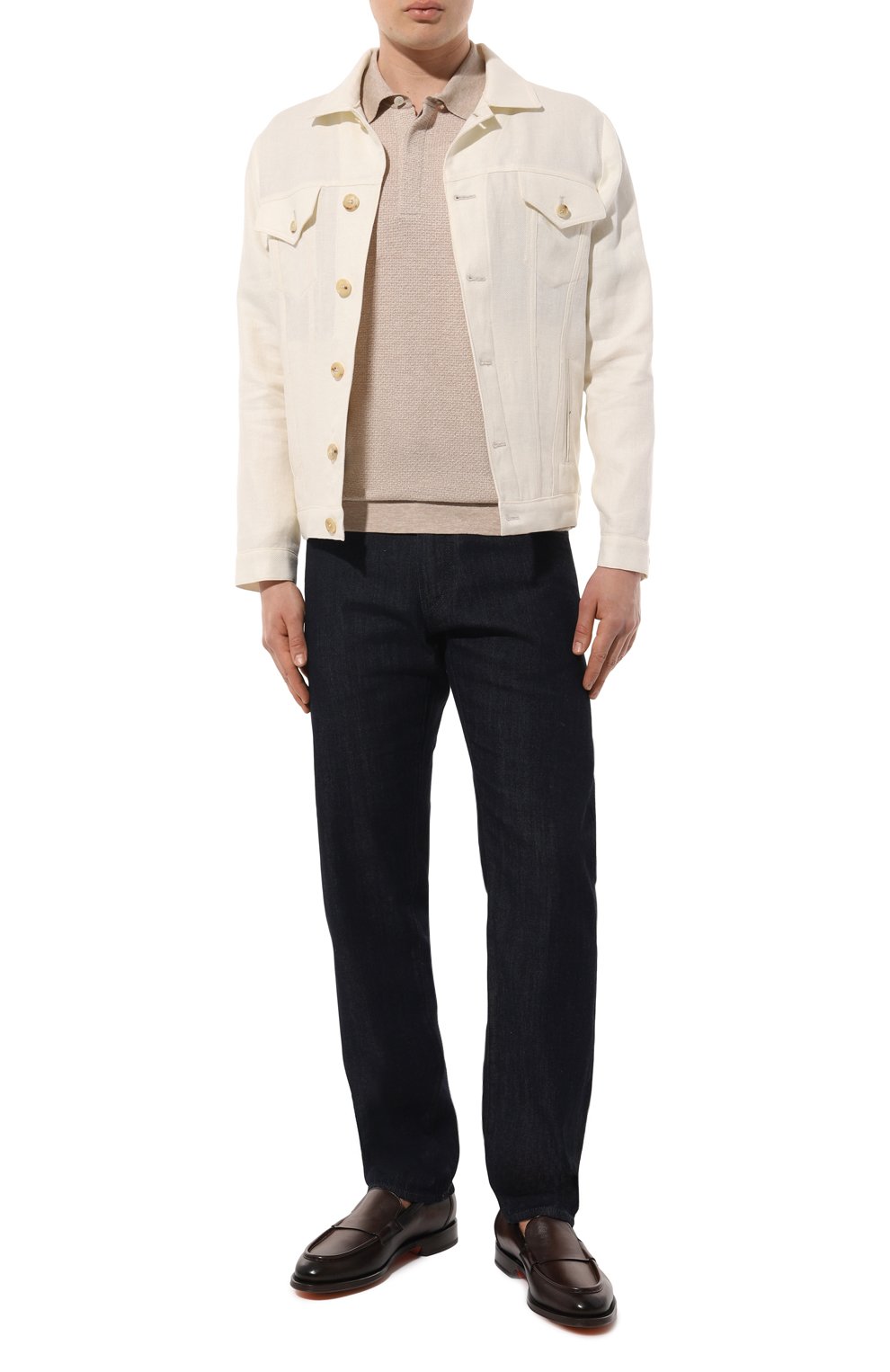 Кожаные лоферы colin SANTONI, арт. MCCG18357PD5SSG6T50, фото 2