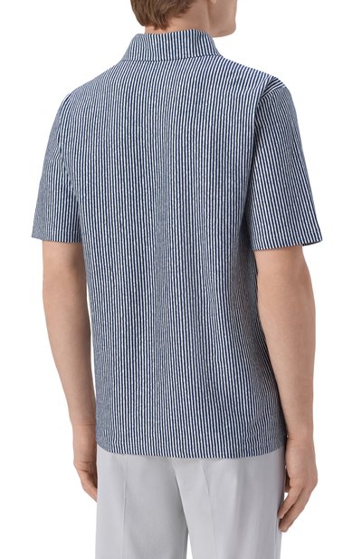 Поло изо льна и хлопка KITON, арт. UMM0747, фото 4