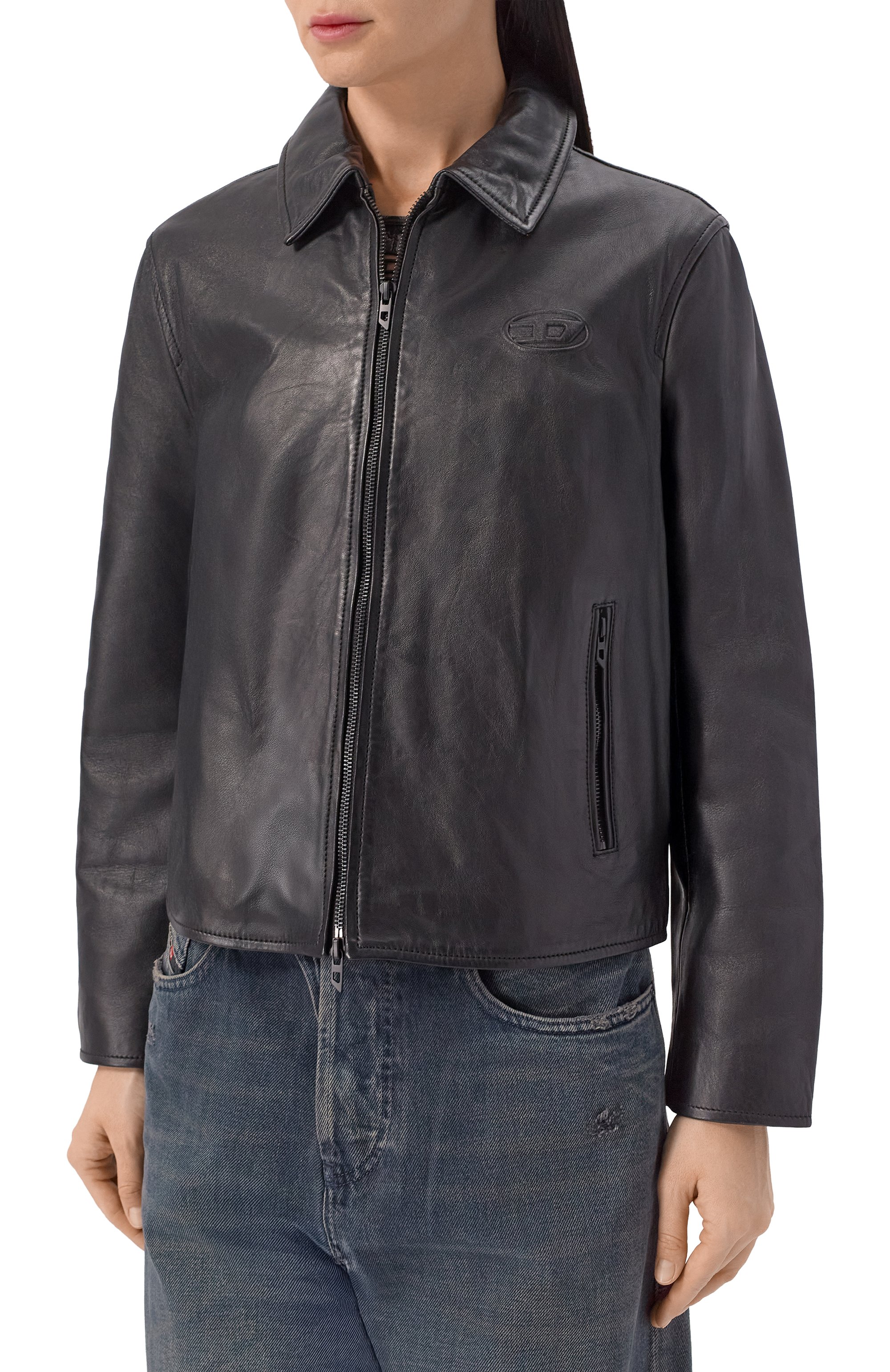 Кожаная куртка DIESEL, арт. A21901/0AJIR, фото 3