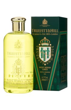 Мужского гель для ванны и душа west indian limes (200ml) TRUEFITT&HILL бесцветного цвета, арт. 28 | Фото 1 (Материал внутренний: Не назначено; Назначение: Для тела; Региональные ограничения белый список (Axapta Mercury): Не проставлено; Нос: Не проставлено; Тип продукта: Гели; Статус проверки: Проверена категория)