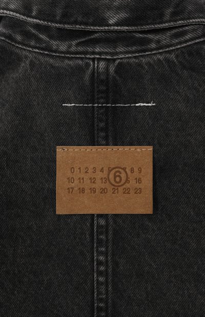 Джинсовое платье MM6 темно-серого цвета по цене 34600 руб., арт. M60521/MM06D, фото 3 Джинсовое платье MM6, арт. M60521/MM06D, фото 3