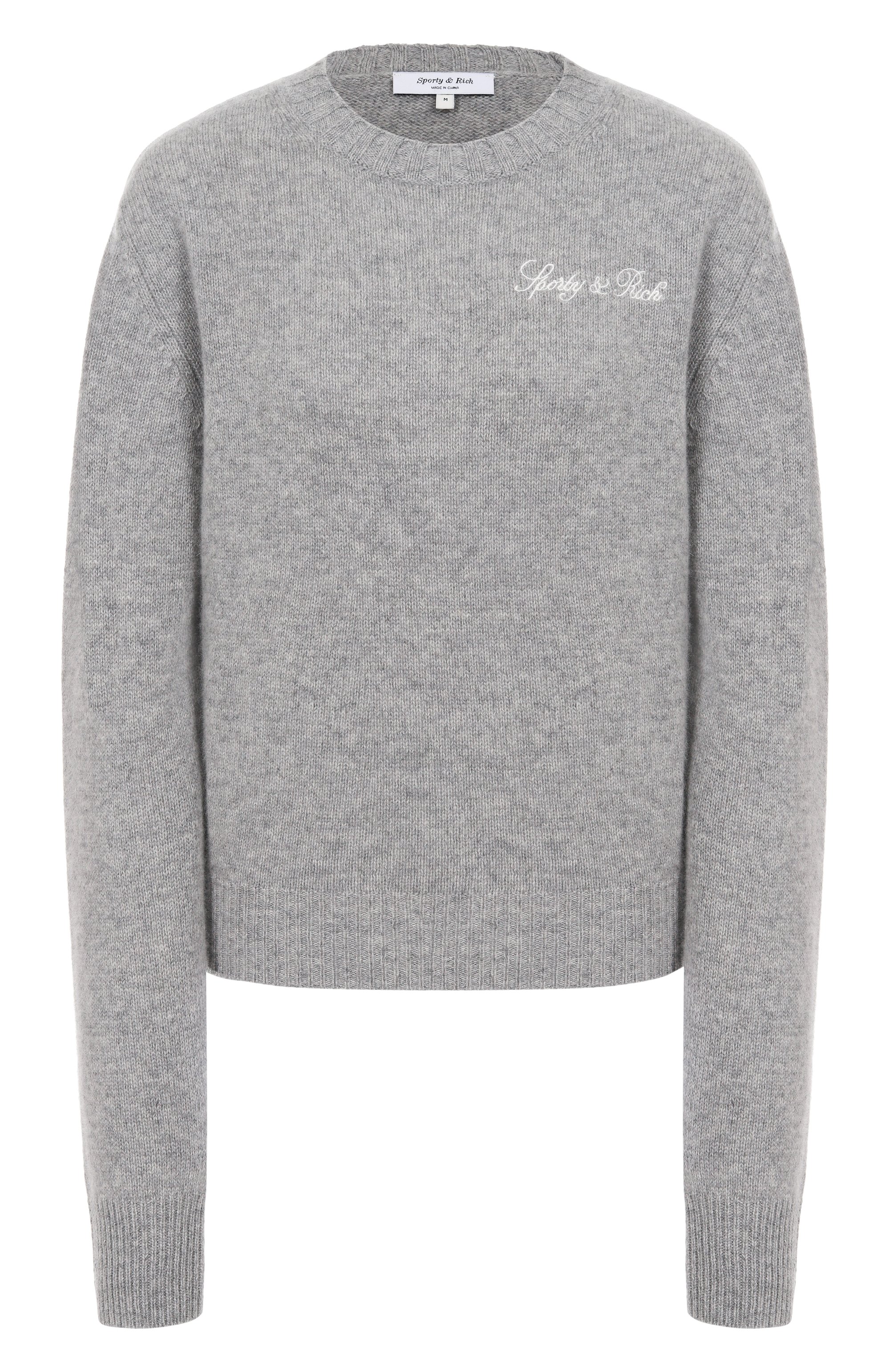 Свитер из кашемира и шерсти SPORTY AND RICH, арт. WS012508232GY03, фото 1