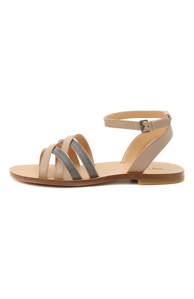 Кожаные босоножки BRUNELLO CUCINELLI, арт. BZF00ZC005, фото 2