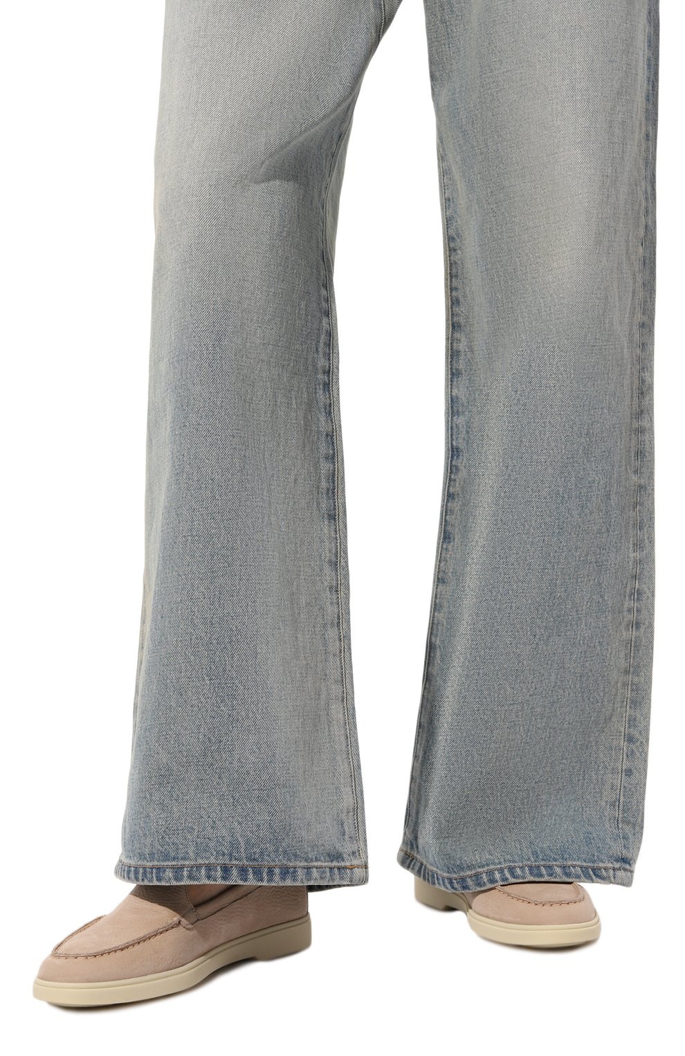 Лоферы из нубука yalta SANTONI, арт. WUYA58856TISNSV9, фото 3