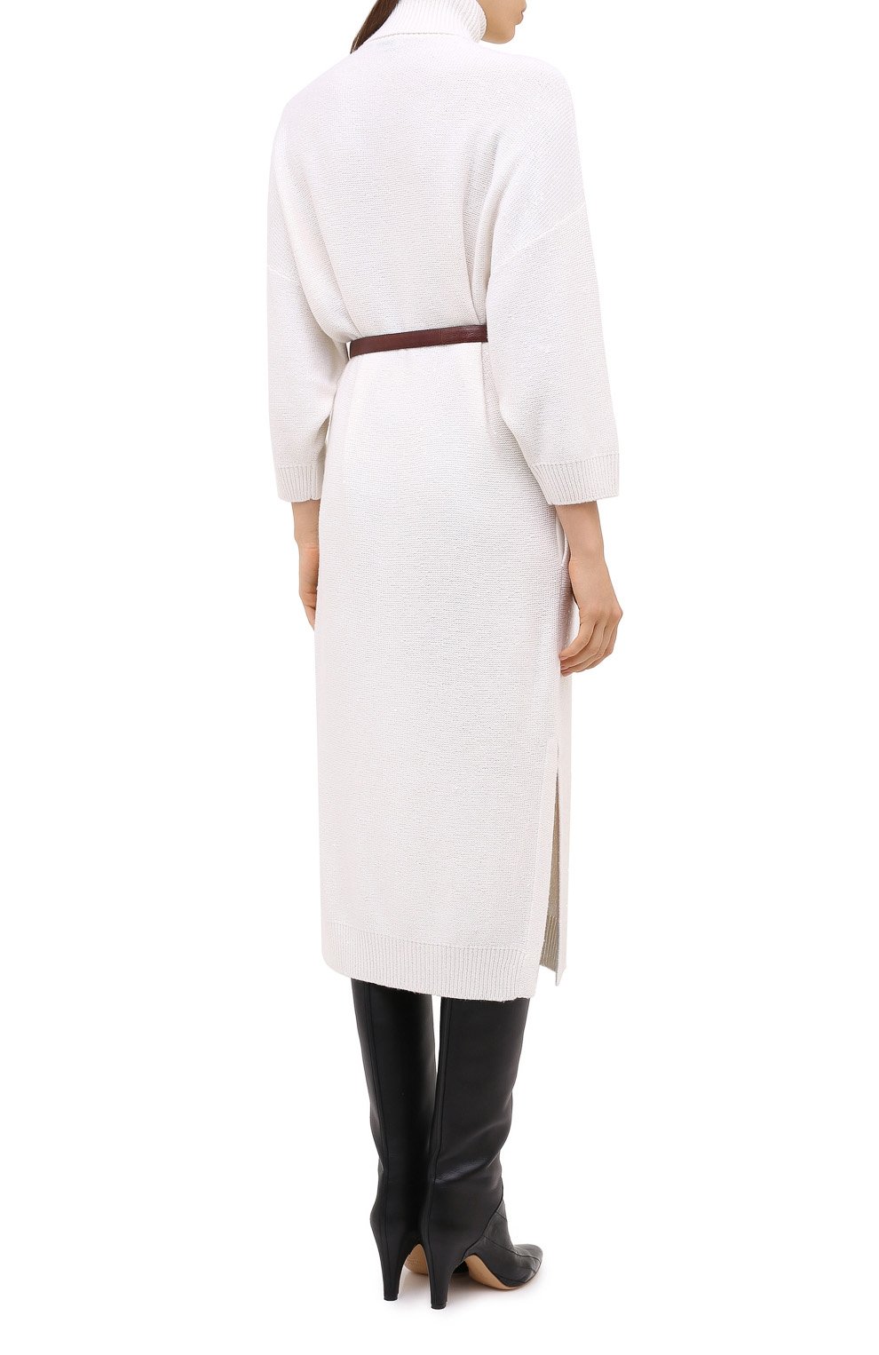 Платье из кашемира и шелка BRUNELLO CUCINELLI, арт. M73549A93, фото 4