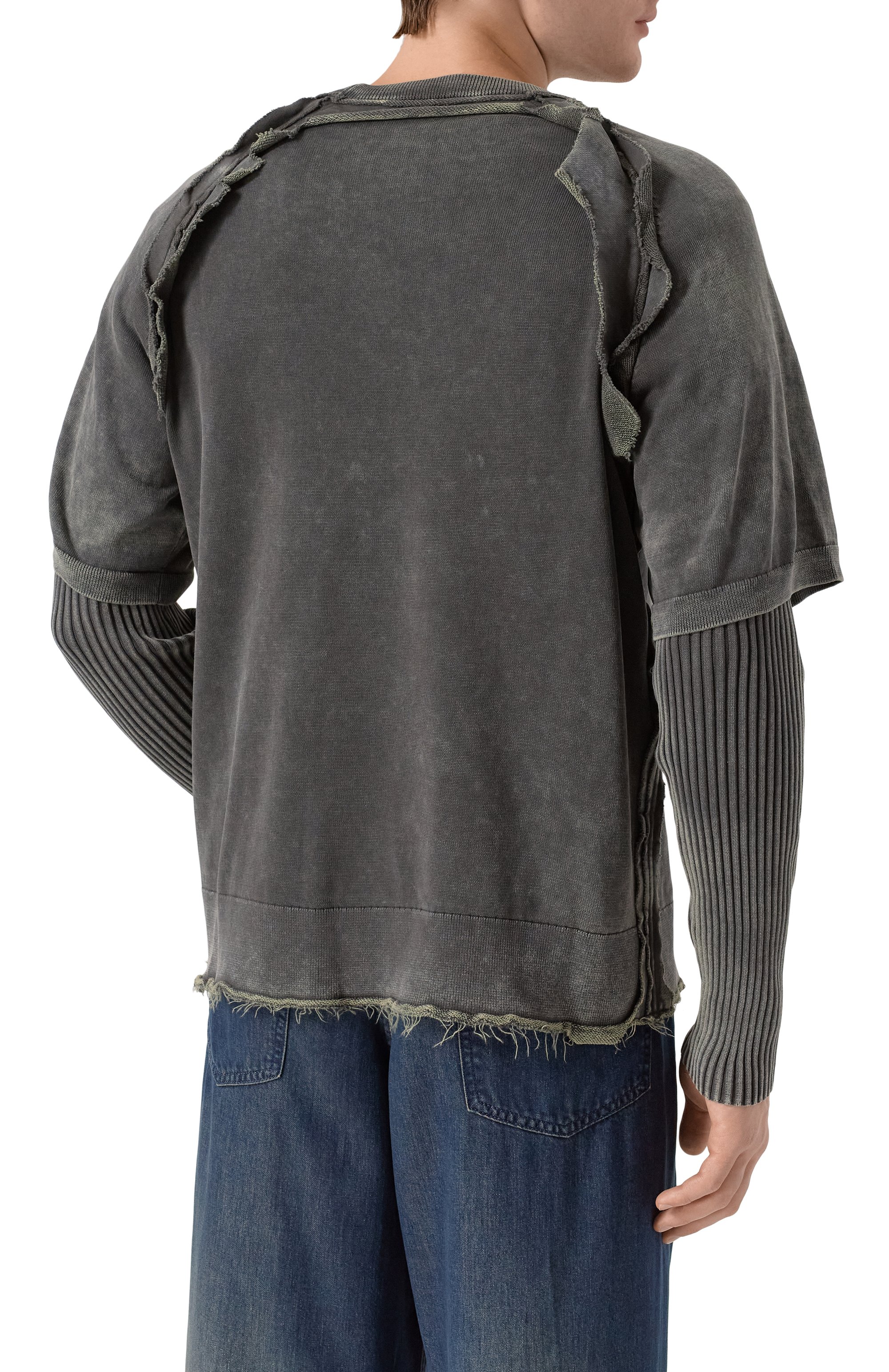 Хлопковый джемпер DIESEL, арт. A18898/0NKCQ, фото 4