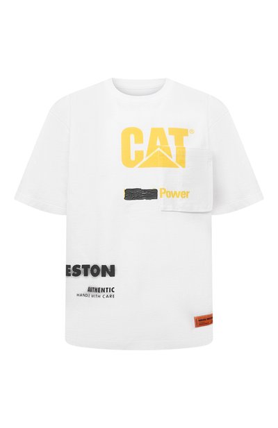 Хлопковая футболка heron preston x cat HERON PRESTON, арт. HMAA028S21JER0010118, фото 1
