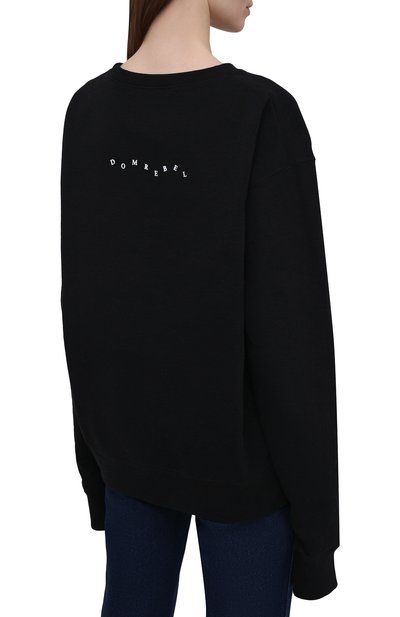Хлопковый свитшот DOMREBEL черного цвета по цене 29650 руб., арт. ST0MP/SWEATSHIRT/W, фото 4 Хлопковый свитшот DOMREBEL, арт. ST0MP/SWEATSHIRT/W, фото 4