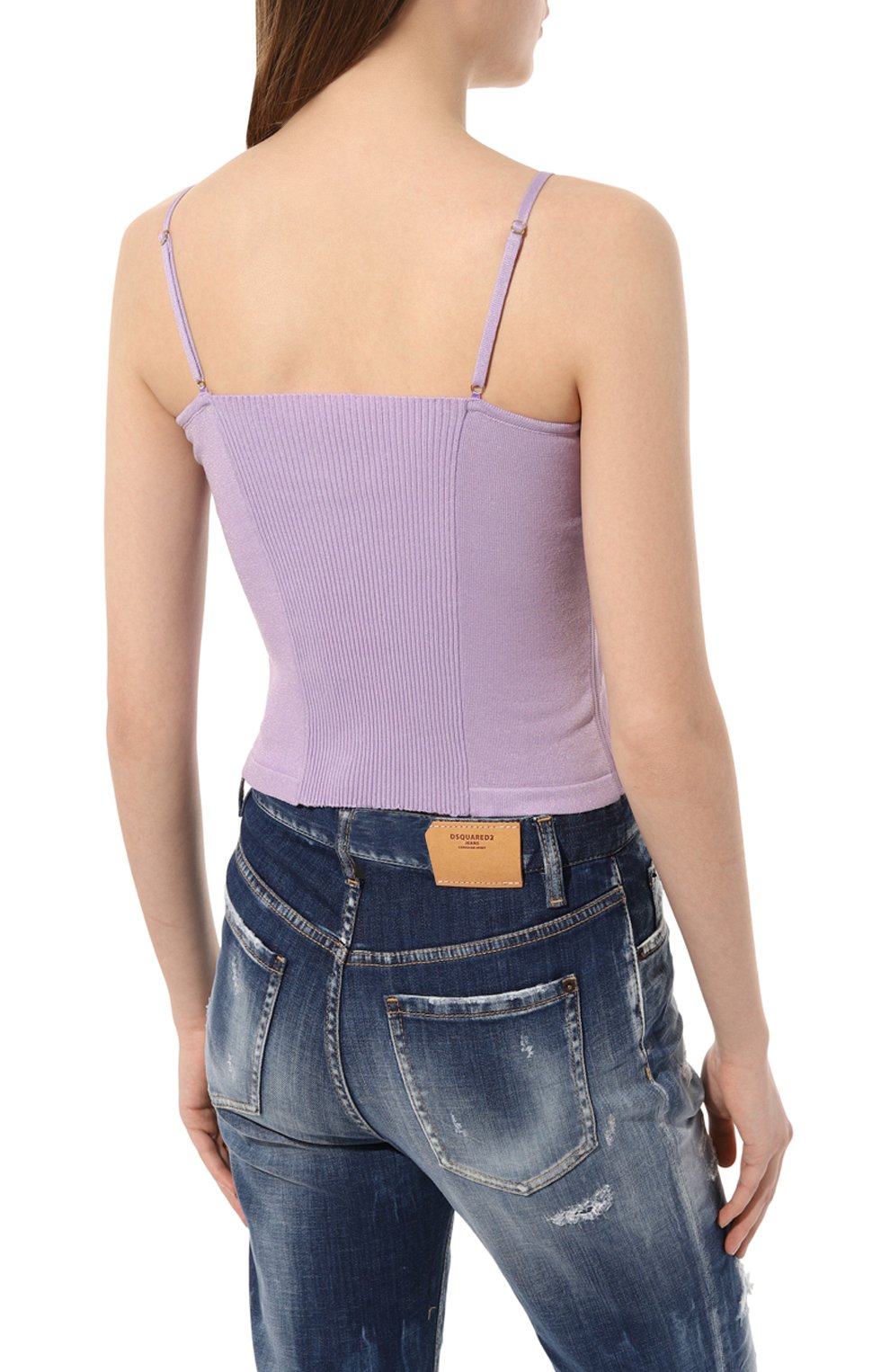 Топ из вискозы FREEAGE фиолетового цвета по цене 18700 руб., арт. S23.TP033.7000.701, фото 4 Топ из вискозы FREEAGE, арт. S23.TP033.7000.701, фото 4