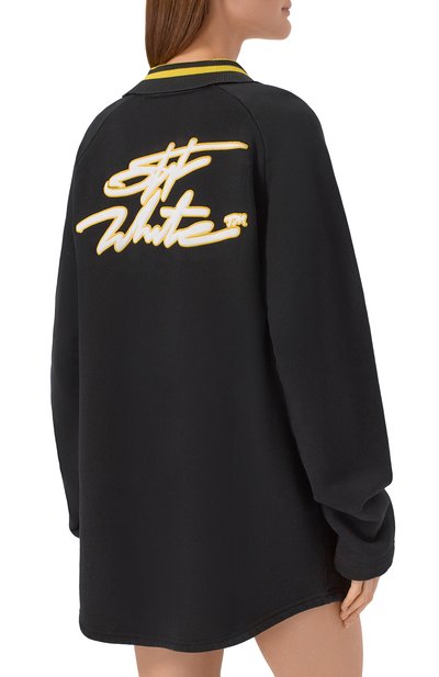 Хлопковое платье OFF-WHITE, арт. 0WDF003S26FLE001, фото 3