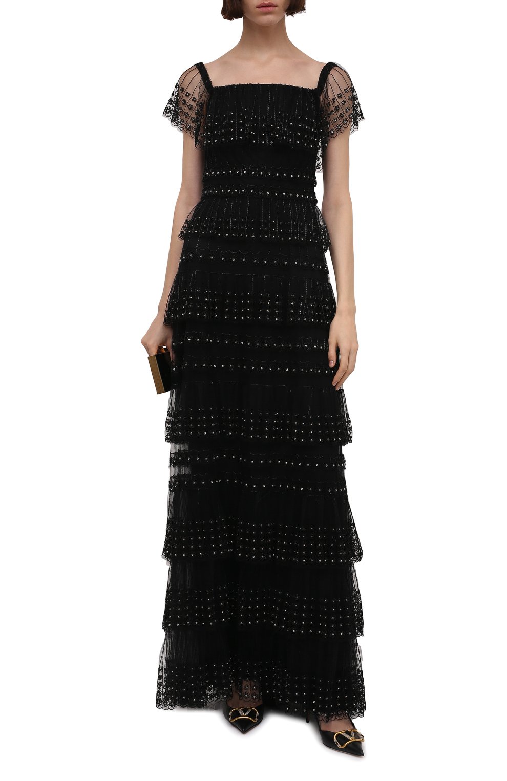 Платье VALENTINO черного цвета по цене 2360000 руб., арт. WB3VDC651ED, фото 2 Платье VALENTINO, арт. WB3VDC651ED, фото 2