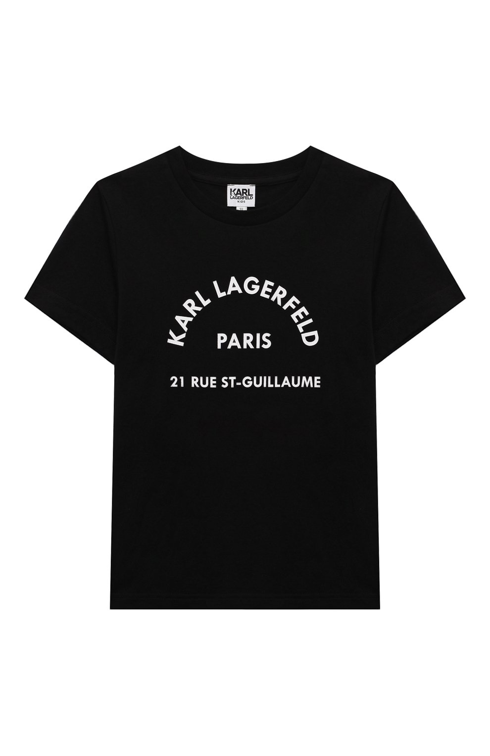 Хлопковая футболка KARL LAGERFELD KIDS, арт. Z25316, фото 1