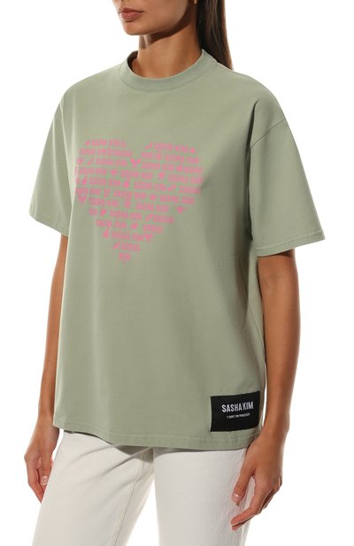 Хлопковая футболка SASHA KIM, арт. УТ-00000612, фото 3
