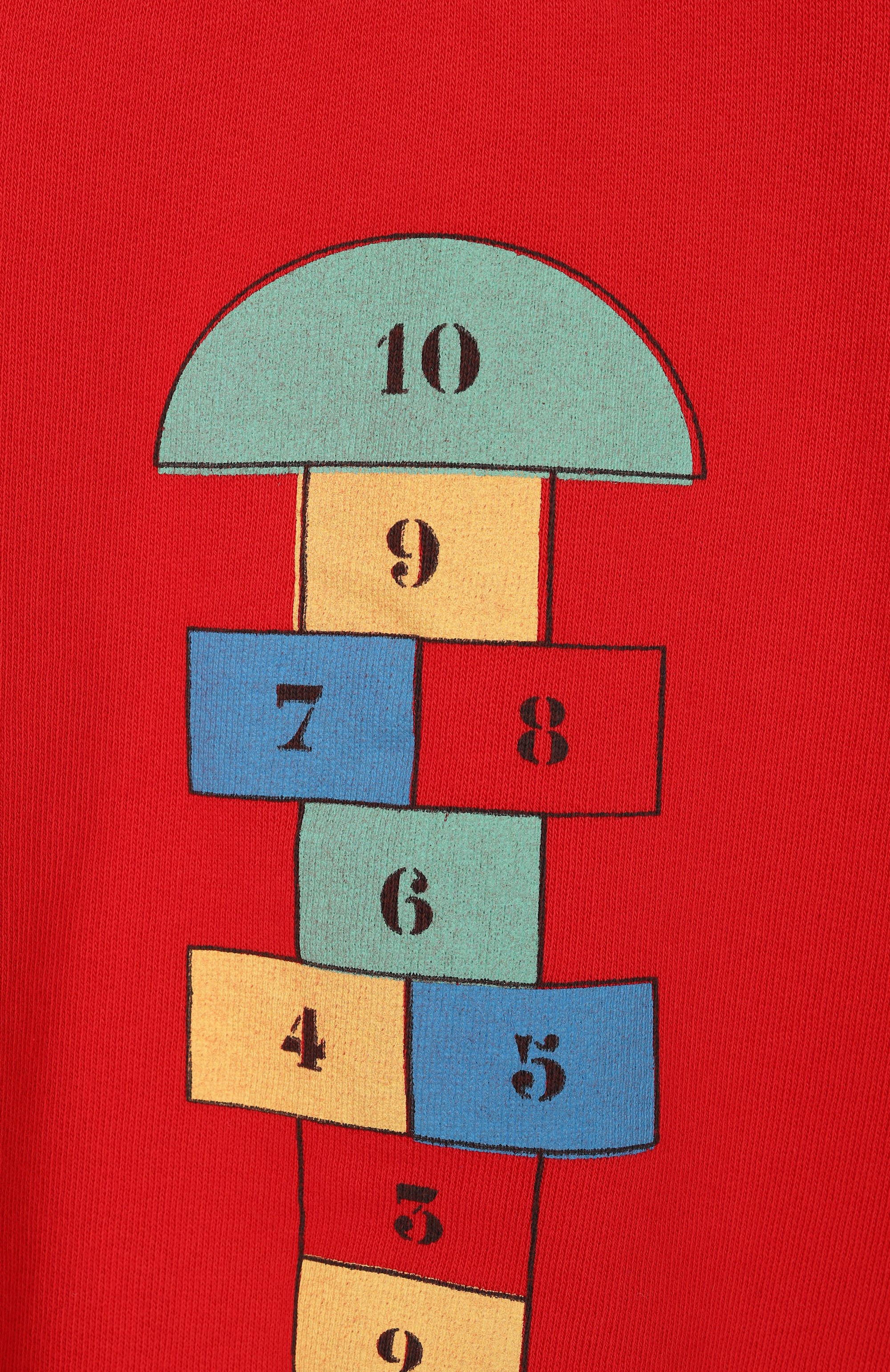 Хлопковый свитшот BOBO CHOSES красного цвета по цене 10100 руб., арт. B225AC036, фото 3 Хлопковый свитшот BOBO CHOSES, арт. B225AC036, фото 3