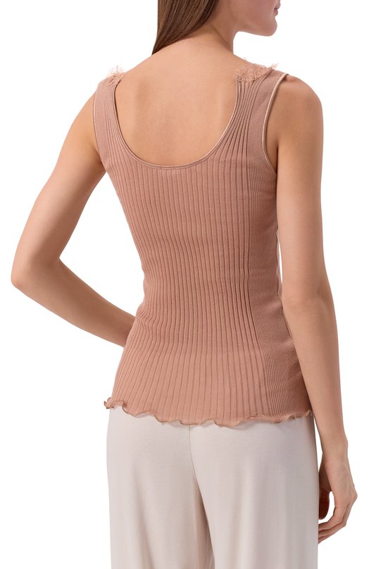 Хлопковая майка Zimmerli 207-2801 Бежевый  207-2801 Фото 4