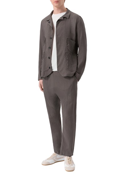 Брюки из вискозы и льна 139DEC, арт. PN510-GRE, фото 2