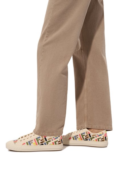 Текстильные кеды domino FENDI, арт. 8E8325/ARIV, фото 3