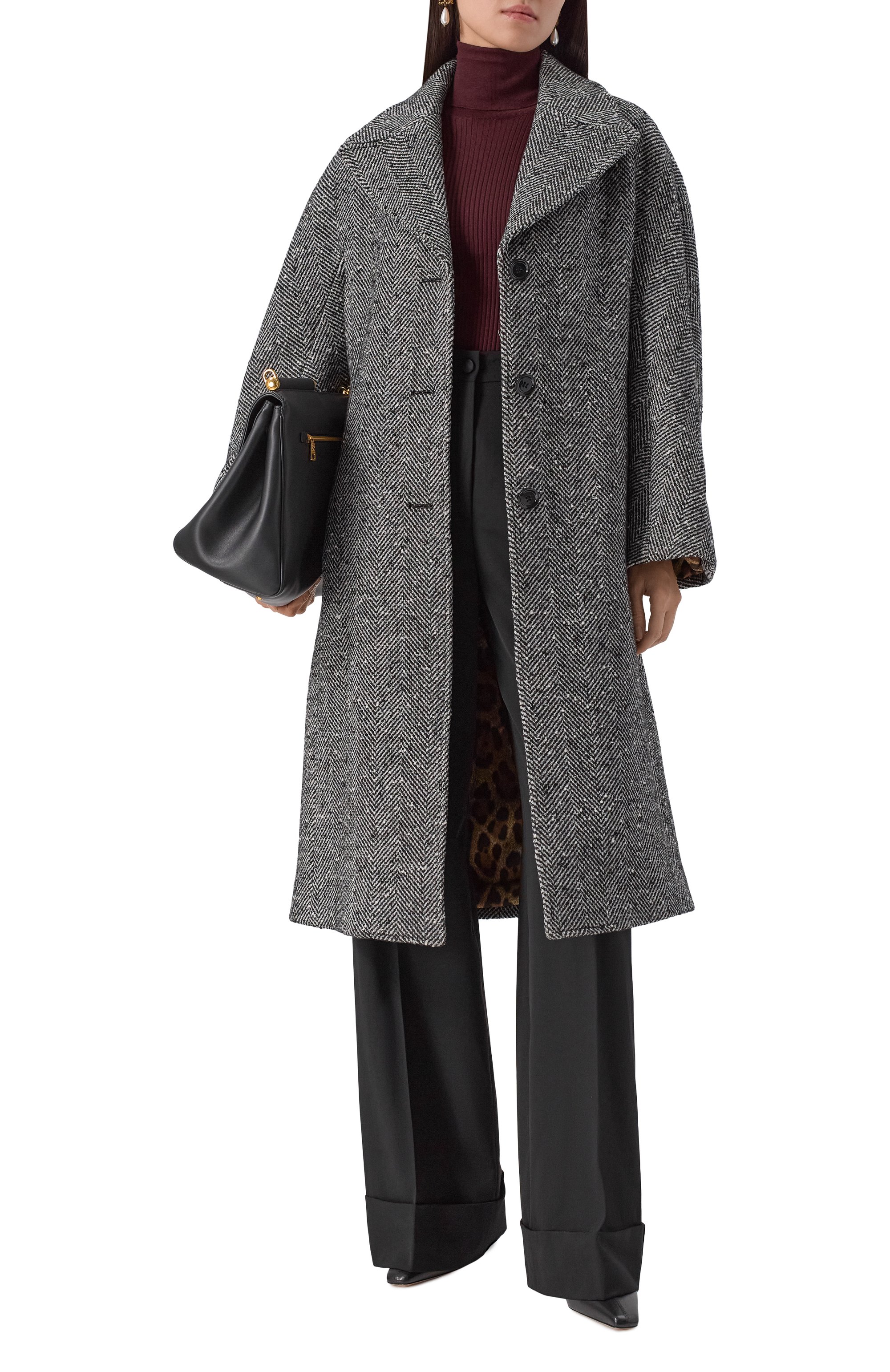 Шерстяное пальто DOLCE & GABBANA, арт. F0W4JT/FCZAJ, фото 2