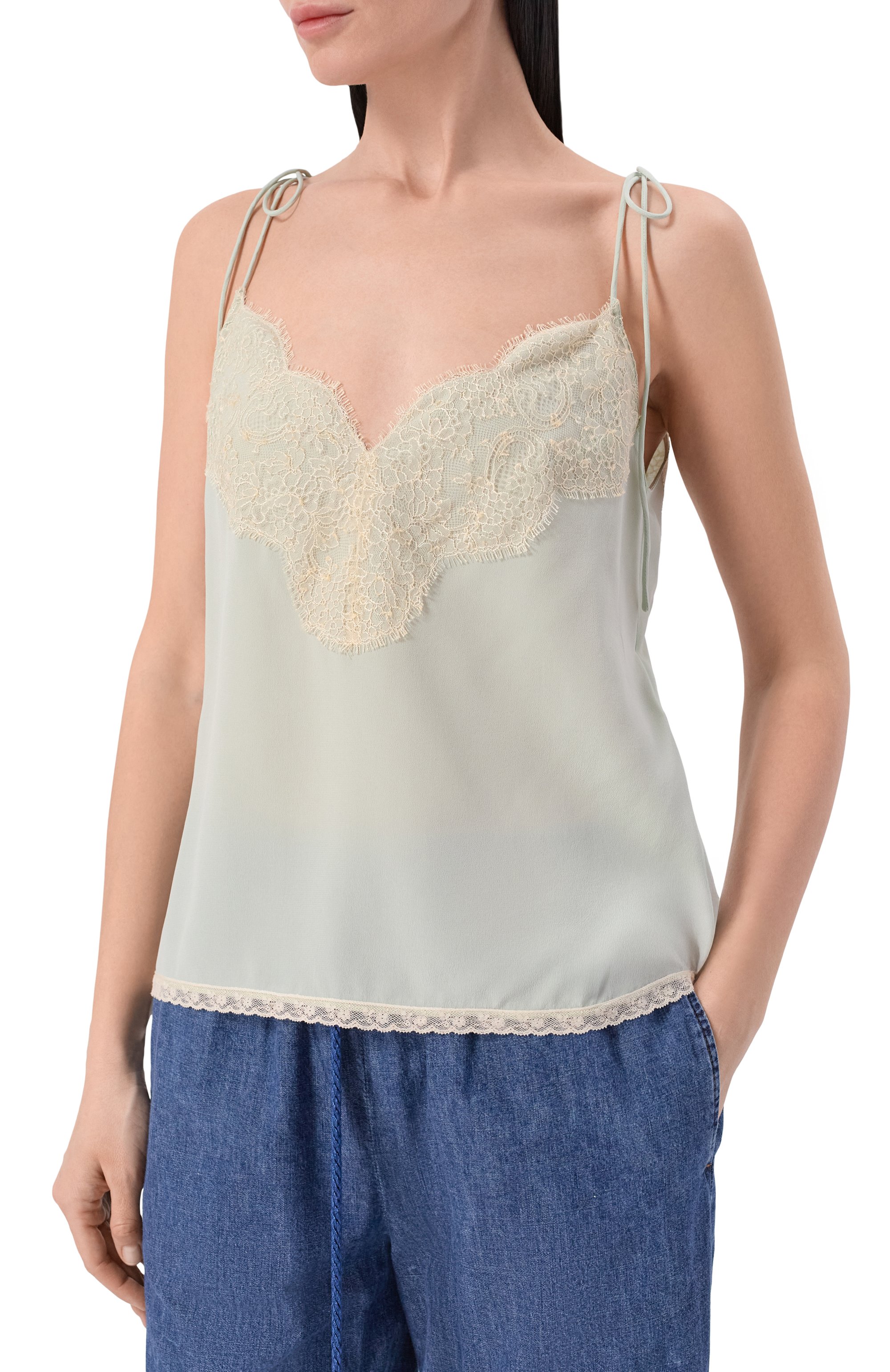 Шелковый топ VALENTINO, арт. 8B3AEBG2/21B, фото 3