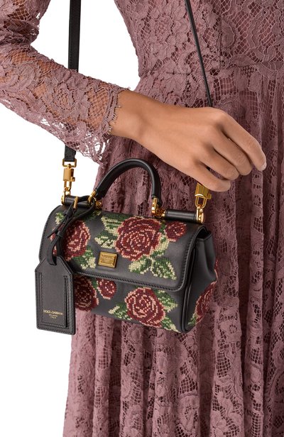 Сумка my sicily mini DOLCE & GABBANA черного цвета по цене 478000 руб., арт. BB7864/B3T63, фото 2 Сумка my sicily mini DOLCE & GABBANA, арт. BB7864/B3T63, фото 2