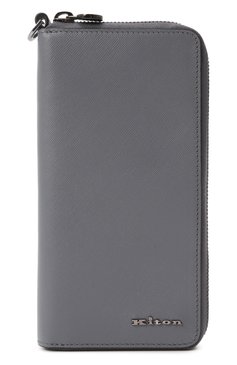 Мужской кожаное портмоне KITON серого цвета, арт. UPEA018N0122807 | Фото 1 (Материал: Натуральная кожа; Нос: Не проставлено)