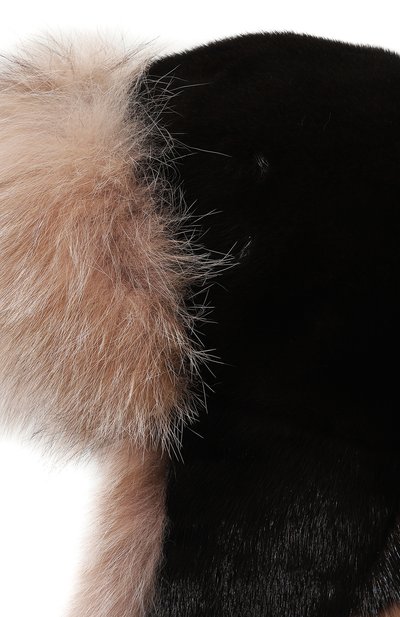 Шапка-ушанка из меха норки и рыси FURLAND, арт. 0139616110008300000, фото 4